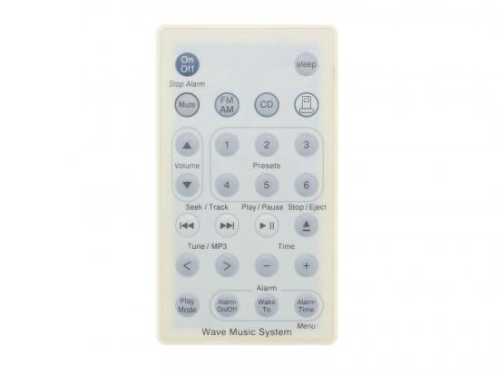 ecoLAP 25008 Fernbedienung kompatibel mit BOSE WAVE MUSIC SYSTEM (WHITE)
