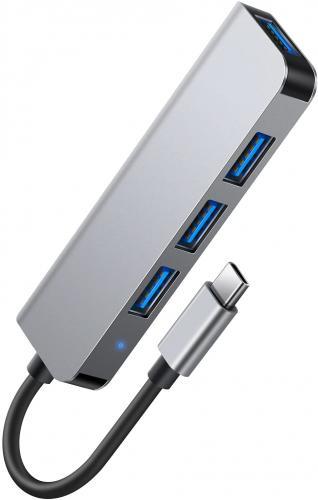 USB Hub 3.0 x1, USB 2.0 Hub x3, USB C Hub 4 in 1