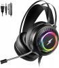 Jelly Comb Gaming Surround Sound Headset fr PC mit RGB-Beleuchtung