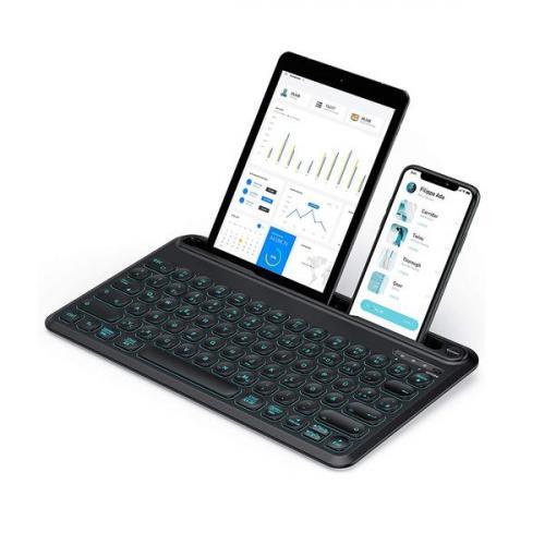 Jelly Comb Beleuchtete Bluetooth-Tastatur fr bis zu 3 Gerte