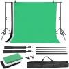 GREENSCREEN 2x3m Stativrahmen mit 3* farbig 1,6 x 2m Hintergrund