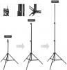 MVPower 2 x 3m Stnder mit 1,6 x 2m Greenscreen Hintergrund